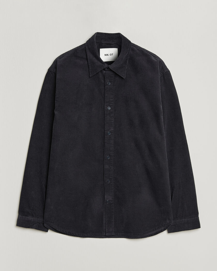 NN07 Casper Corduroy Overshirt Deep Navy – Blauw