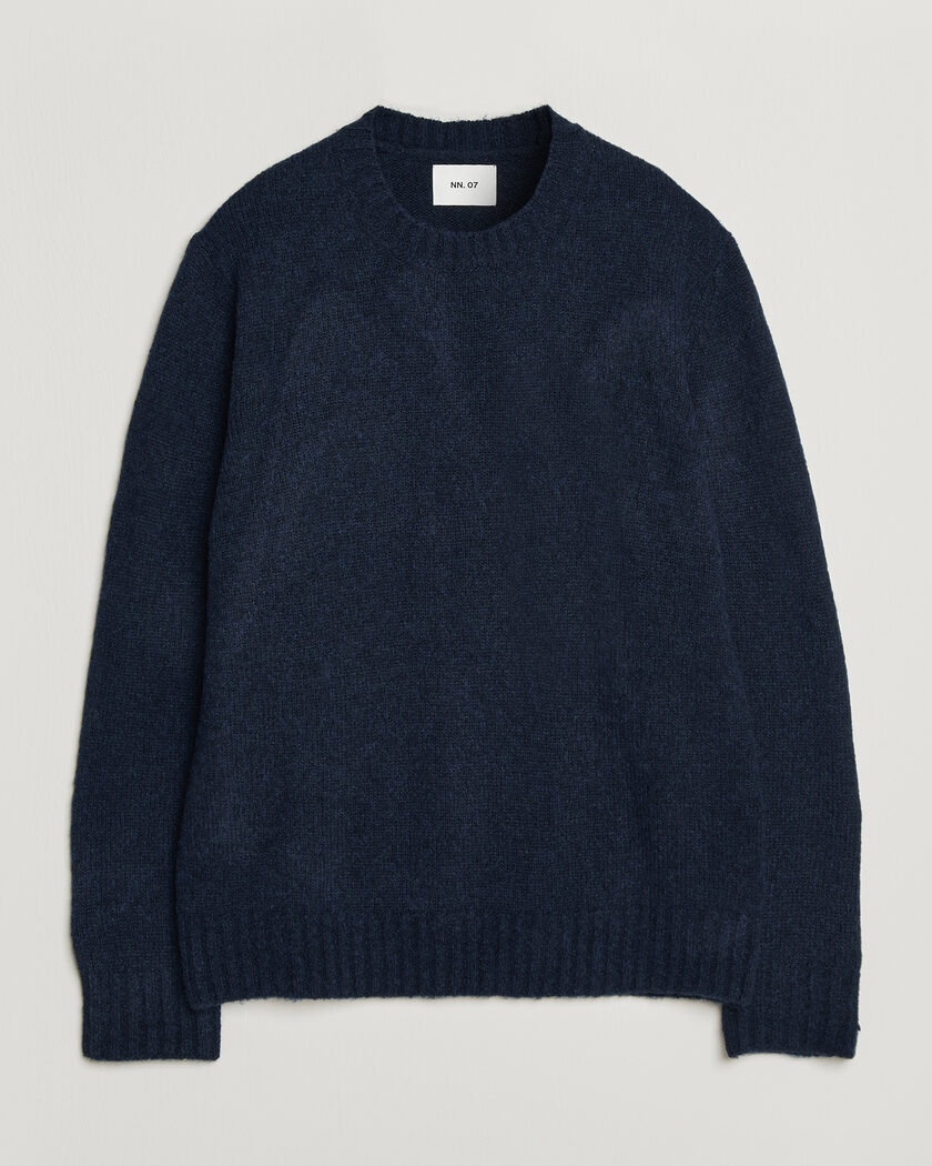 NN07 Lee Wool Knitted Sweater Navy Blue – Blauw