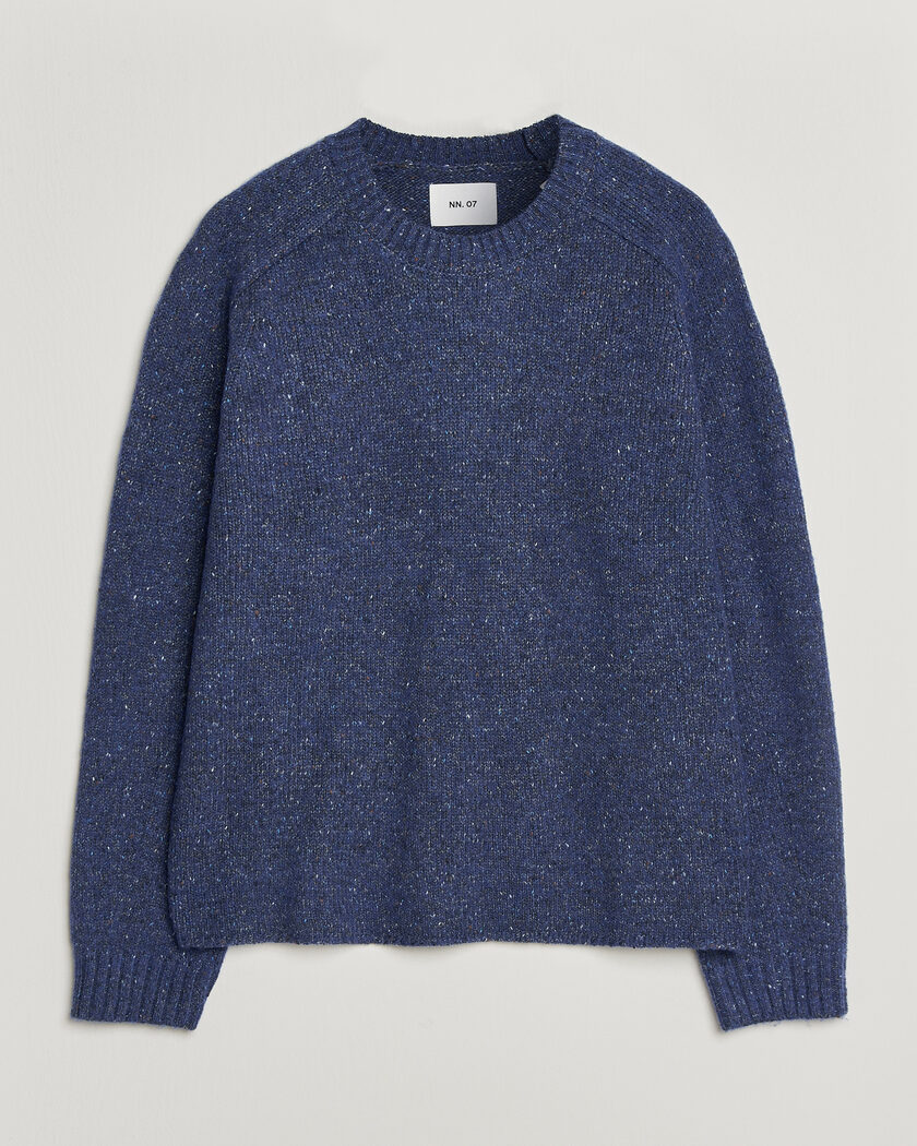 NN07 Jim Neps Wool Knitted Sweater Blue Ignition – Blauw