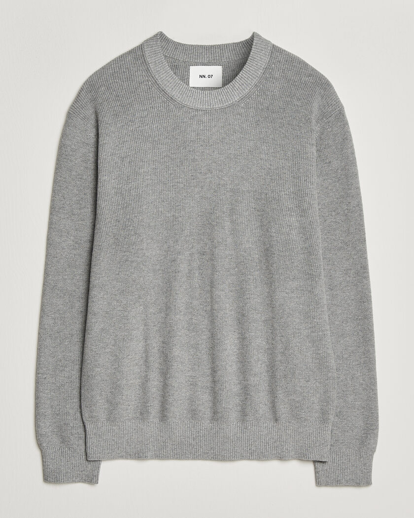 NN07 Hope Cotton/Cashmere Rib Knitted Sweater Grey – Grijs
