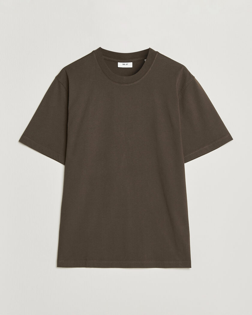 NN07 Adam Crew Neck T-Shirt Earthwood – Bruin