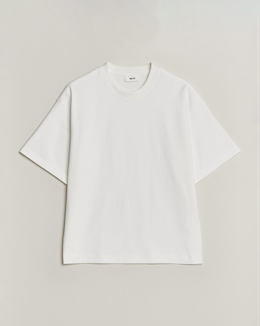 NN07 David Heavy Crew Neck T-Shirt White – Wit