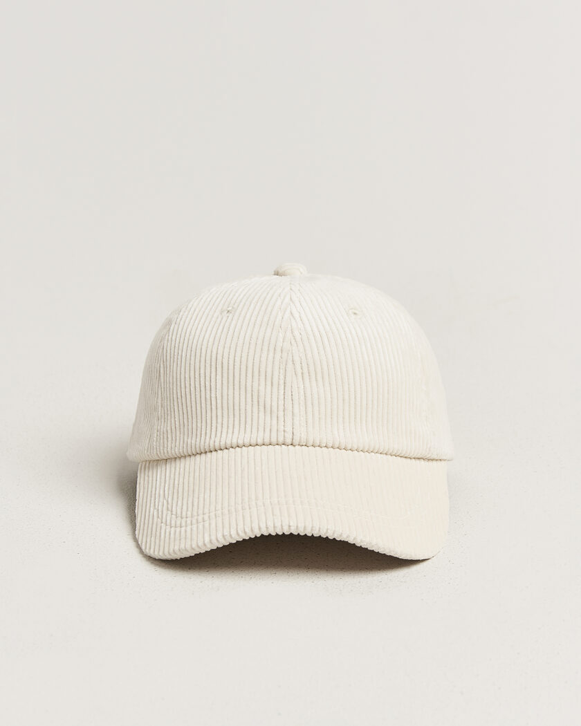 NN07 Corduroy Dad Cap Ivory – Wit