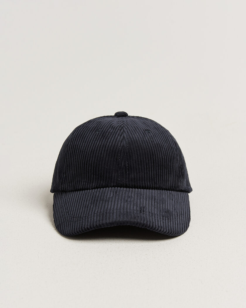 NN07 Corduroy Dad Cap Deep Navy – Blauw