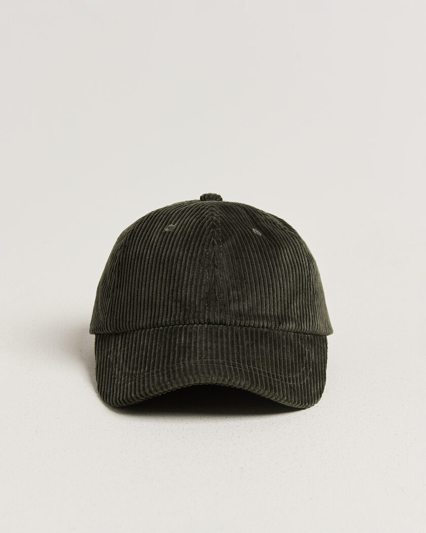 NN07 Corduroy Dad Cap Dark Army – Groen