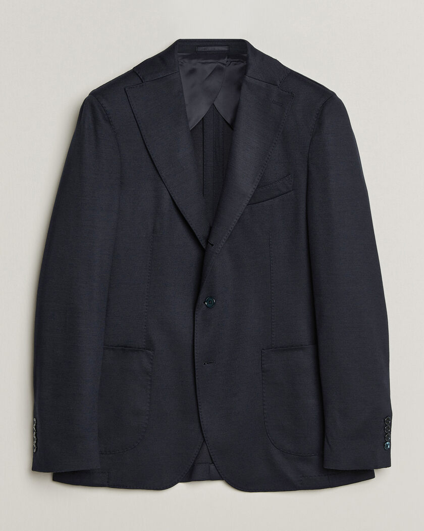 Stenströms Wool Jersey Blazer Navy – Blauw