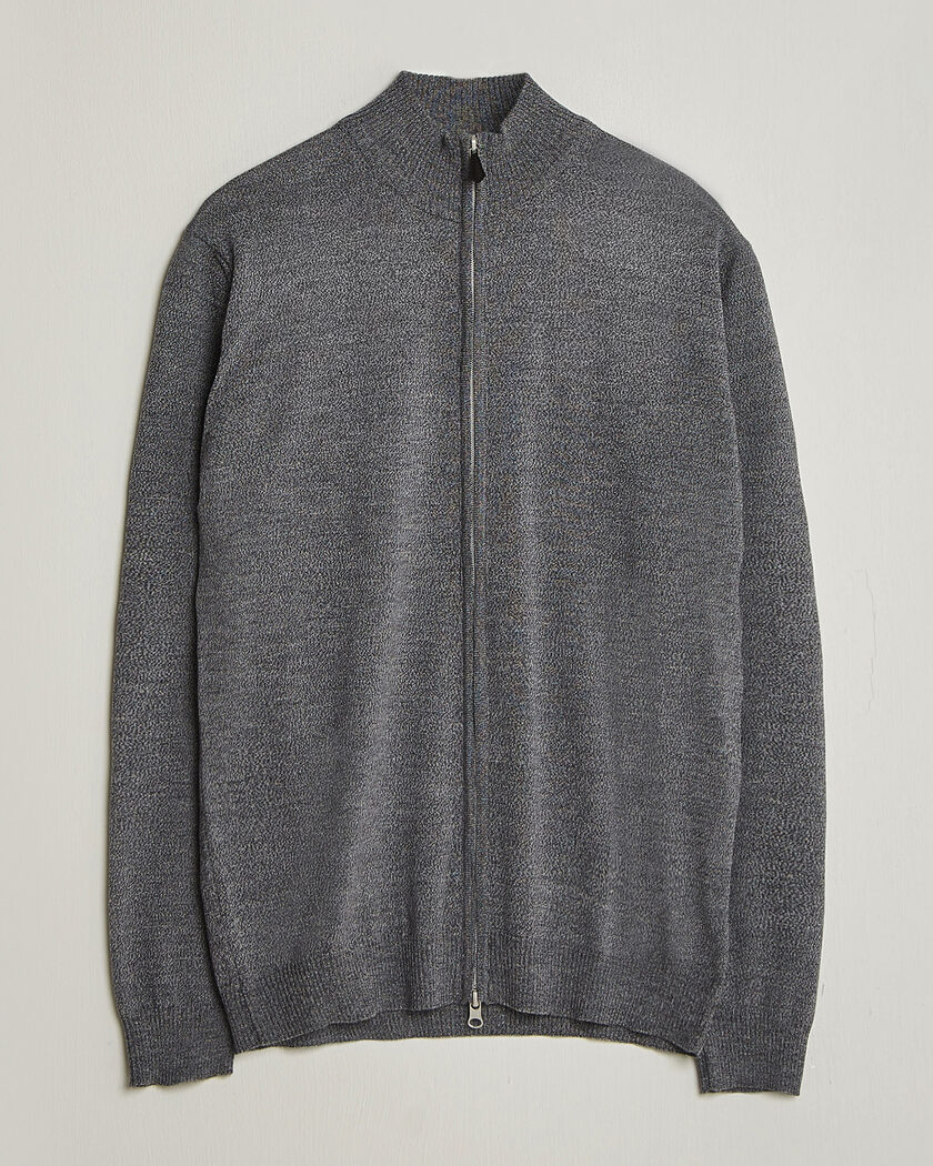 Stenströms Merino Full Zip Grey – Grijs