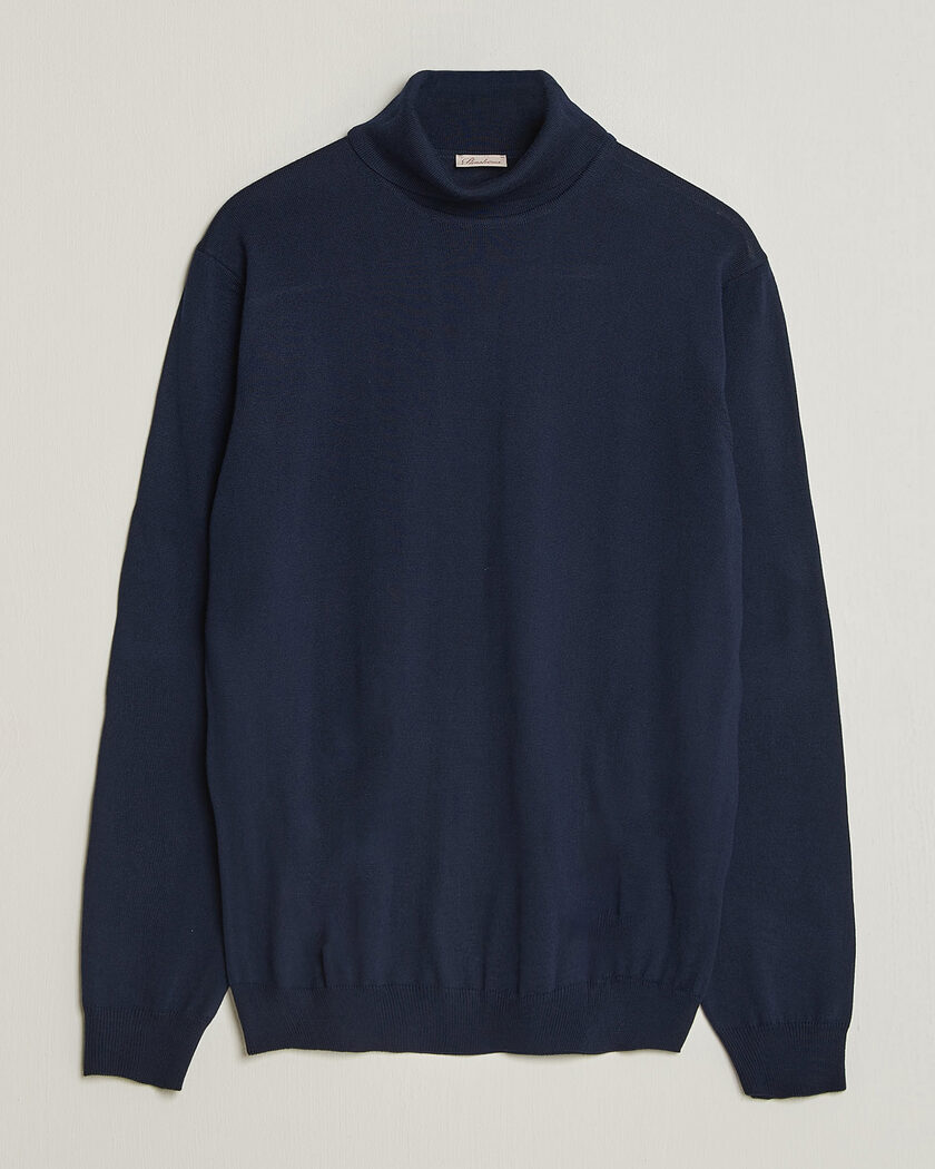 Stenströms Merino Rollneck Navy – Blauw