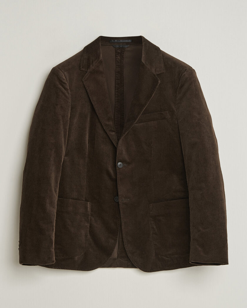 Sunspel Relaxed Corduroy Blazer Dark Choclate – Bruin