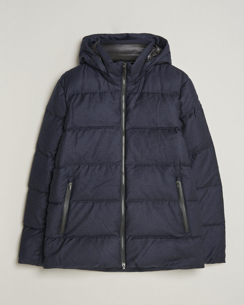 UBR Concord Jacket Savile Navy Melange Wool – Blauw