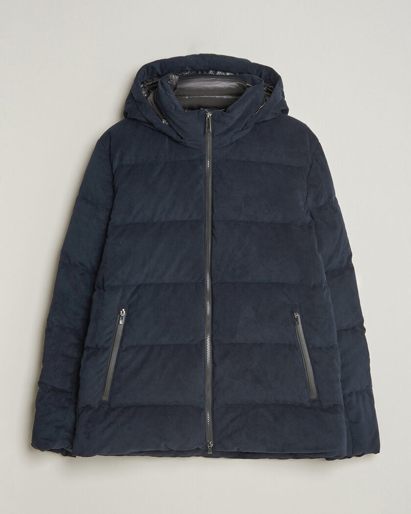 UBR Concord Jacket Savile Neo Suede Navy – Blauw