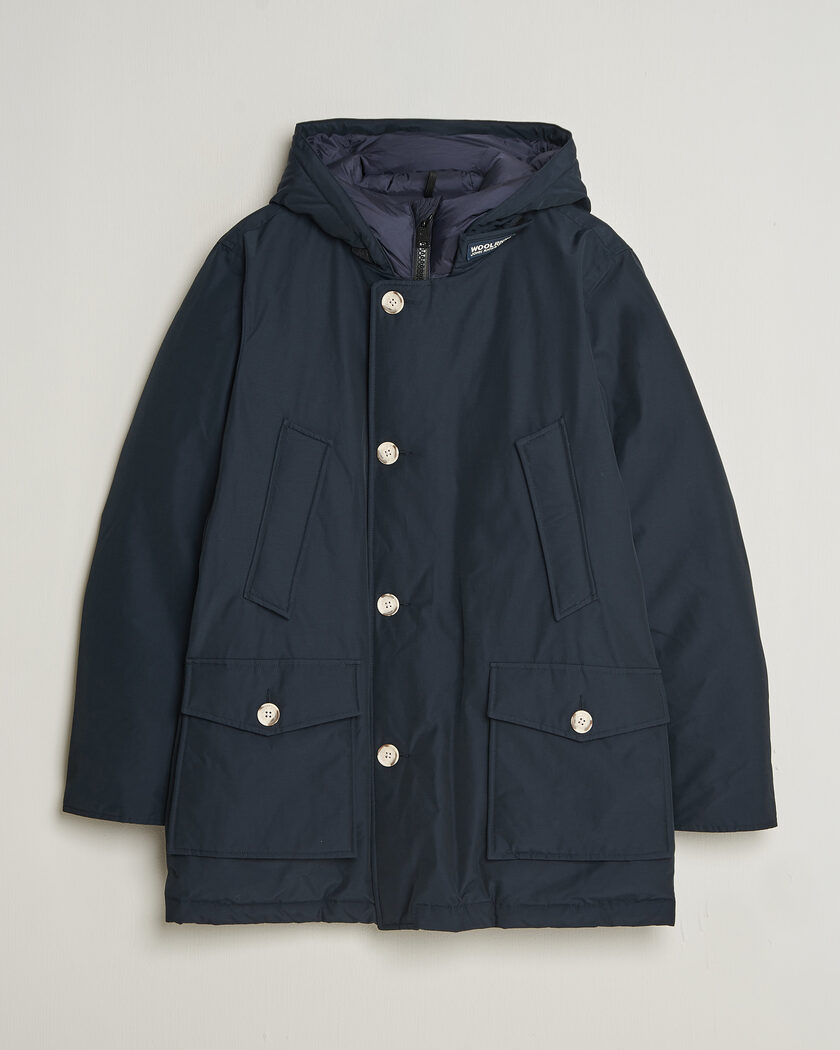 Woolrich Arctic Parka No Fur Melton Blue – Blauw