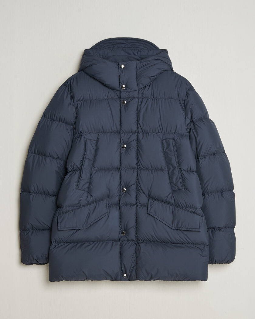 Woolrich Cloud Davis Parka Melton Blue – Blauw
