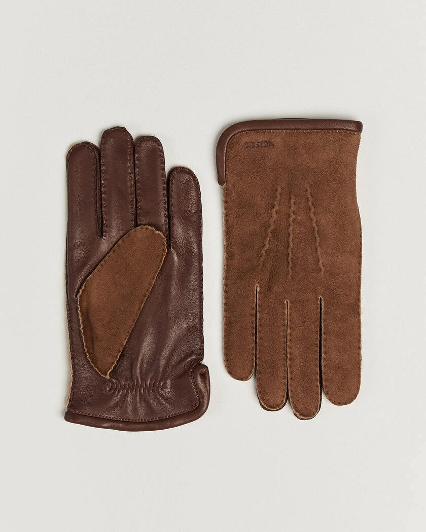 Hestra Balthazar Suede/Nappa Leather Glove Brown – Bruin