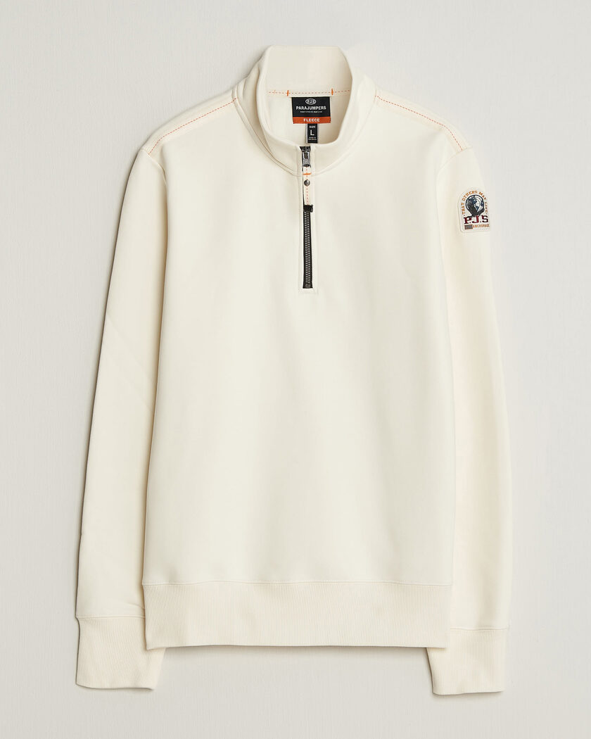 Parajumpers Broad Peak Super Easy Half Zip Sweatshirt Warm Ivory – Wit