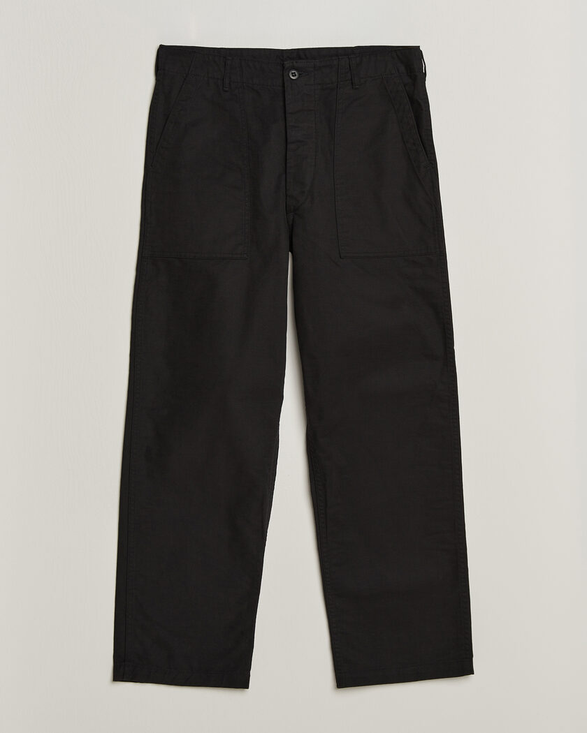 orSlow Regular Fit Original Sateen Fatigue Pants Black – Zwart