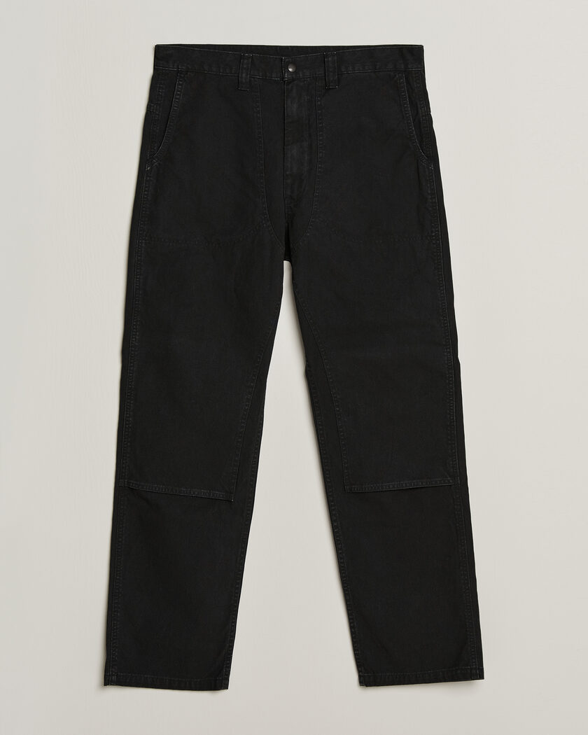 orSlow Double Knee Work Trousers Black – Zwart