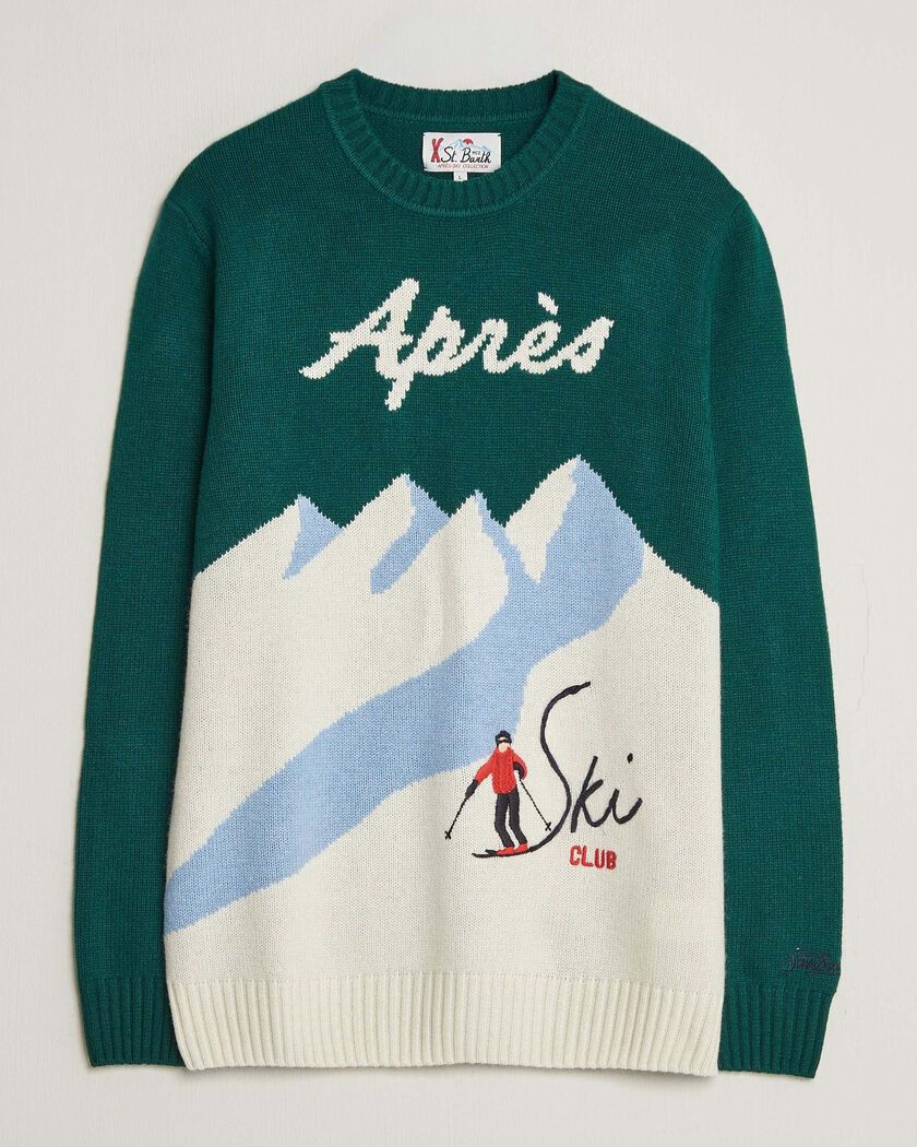 MC2 Saint Barth Bombardino Printed Sweater Apres Ski Club – Groen