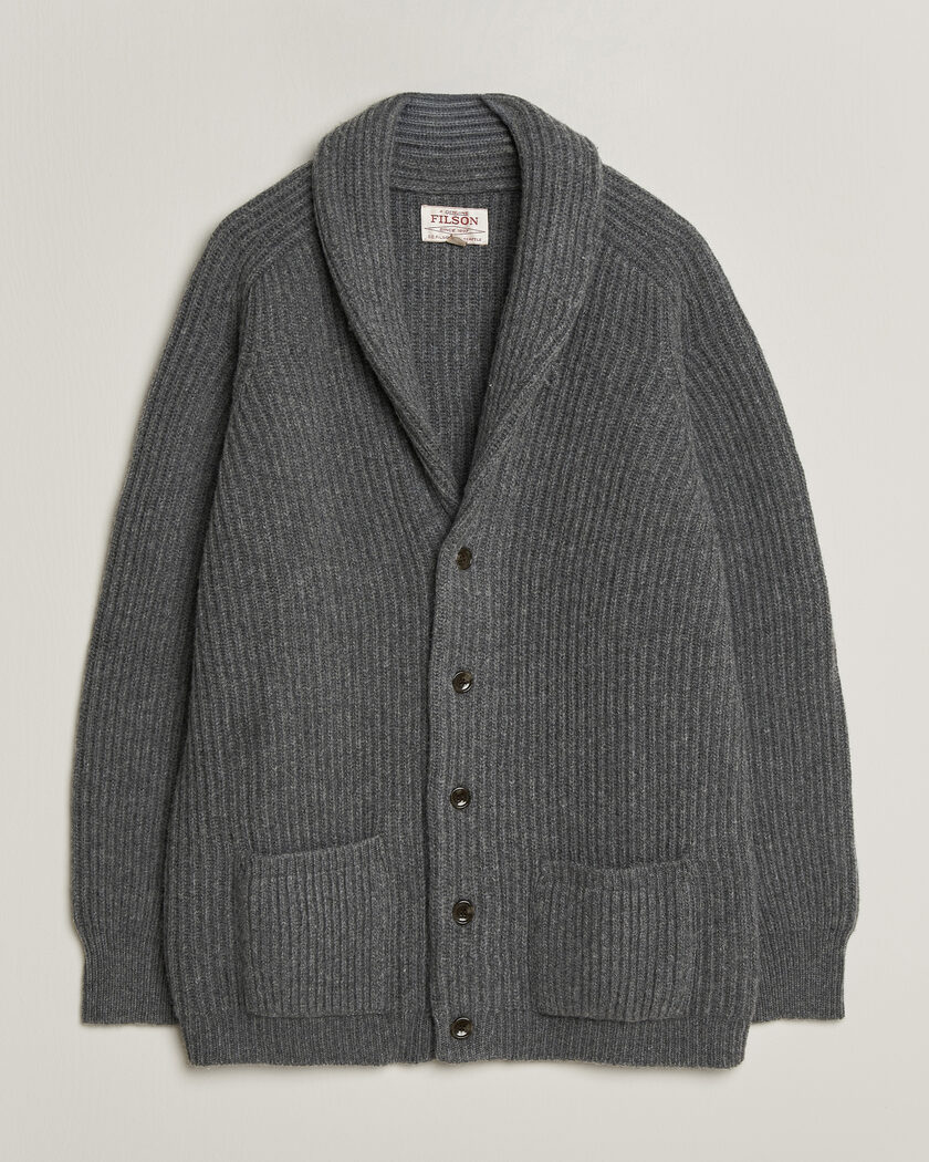 Filson Bristol Cardigan Sweater Medium Grey Melange – Grijs