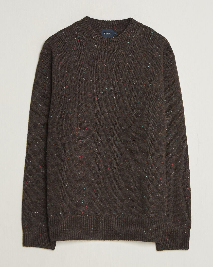 Drake's Donegal Crewneck Brown – Bruin