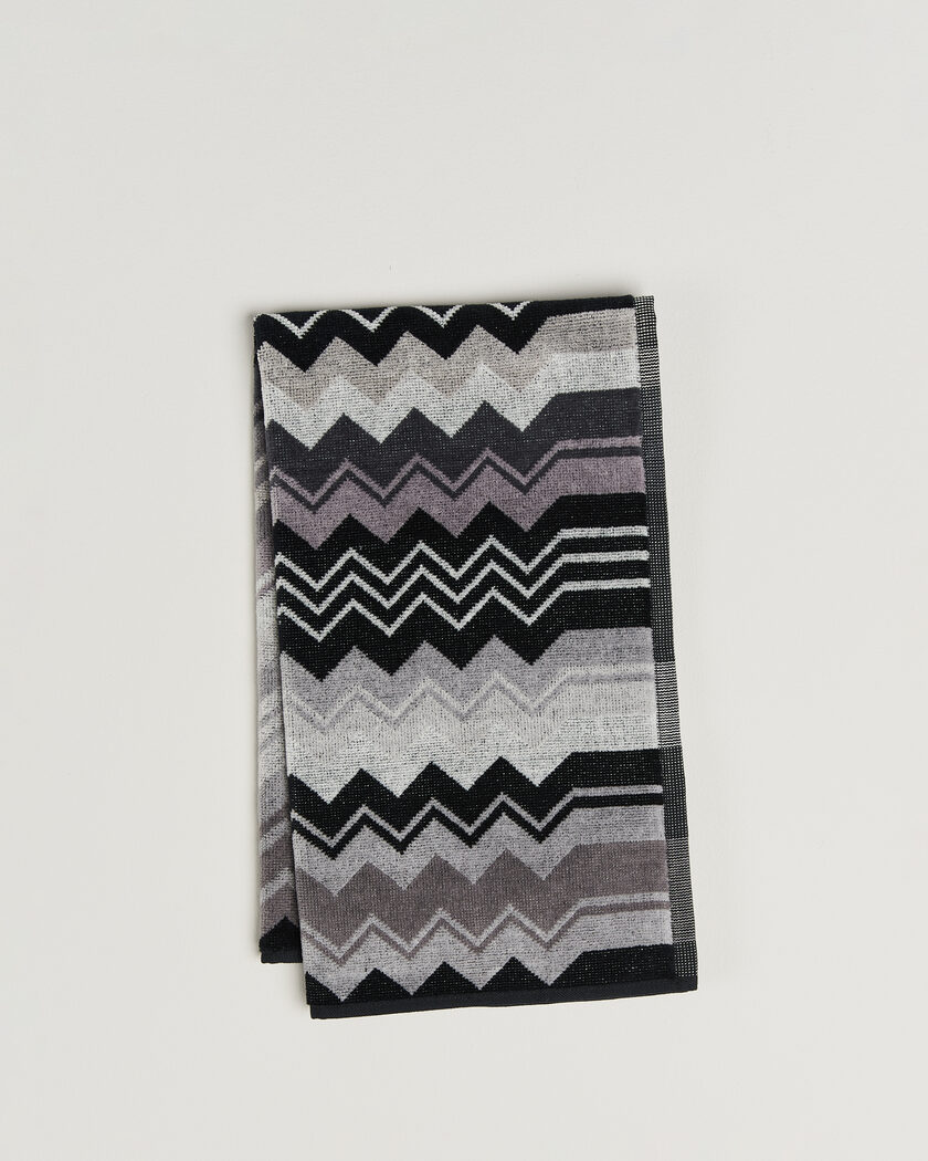 Missoni Home Giacomo Hand Towel 40x70cm Multi Black – Zwart
