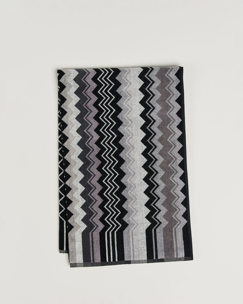 Missoni Home Giacomo Bath Towel 70x115cm Multi Black – Zwart