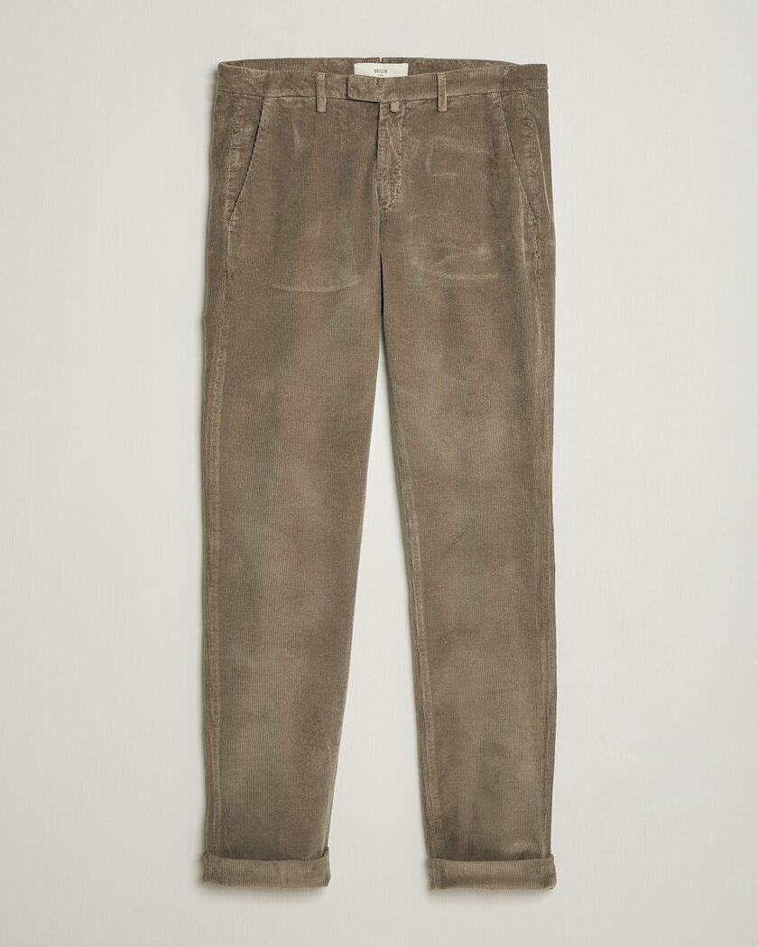 Briglia 1949 Slim Fit Corduroy Trousers Taupe – Bruin