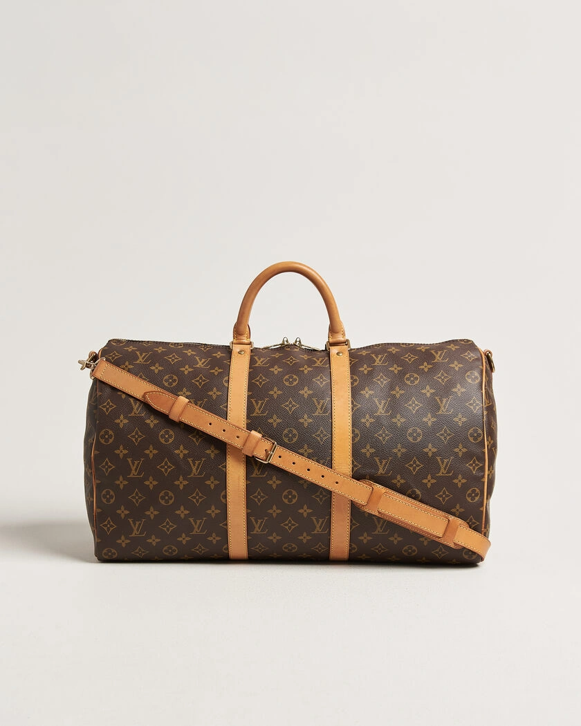 Louis Vuitton Pre-Owned Keepall 50 Bandoulière Monogram – Bruin
