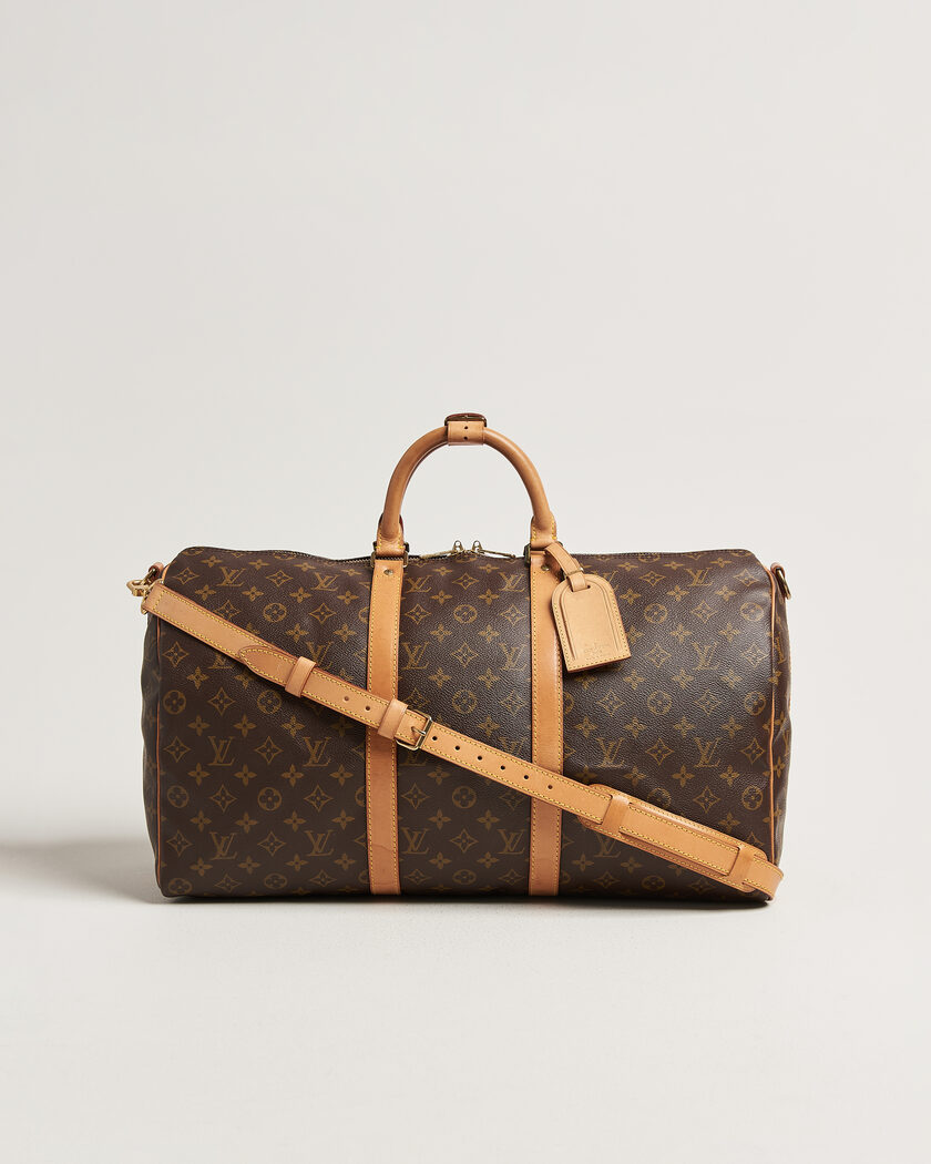 Louis Vuitton Pre-Owned Keepall 50 Bandoulière Monogram – Bruin