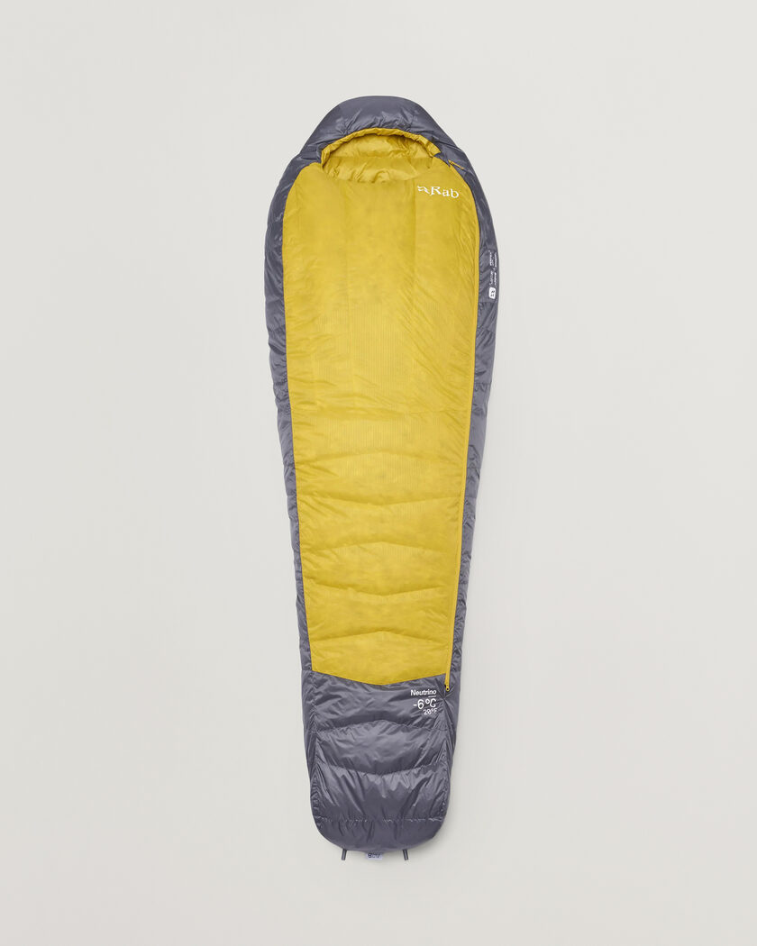  Rab Neutrino -6C Sleeping Bag Regular Graphene/Dark Pollen – Meerkleurig
