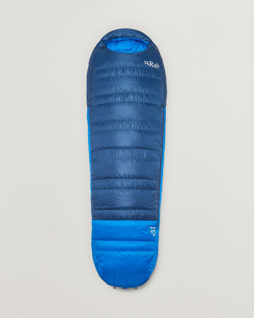  Rab Ascent -6 Sleeping Bag Regular Tempest Blue/Maya Blue – Blauw