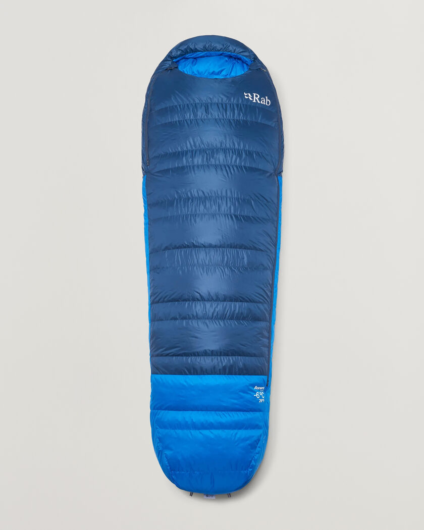  Rab Ascent -6 Sleeping Bag Long Tempest Blue/Maya Blue – Blauw