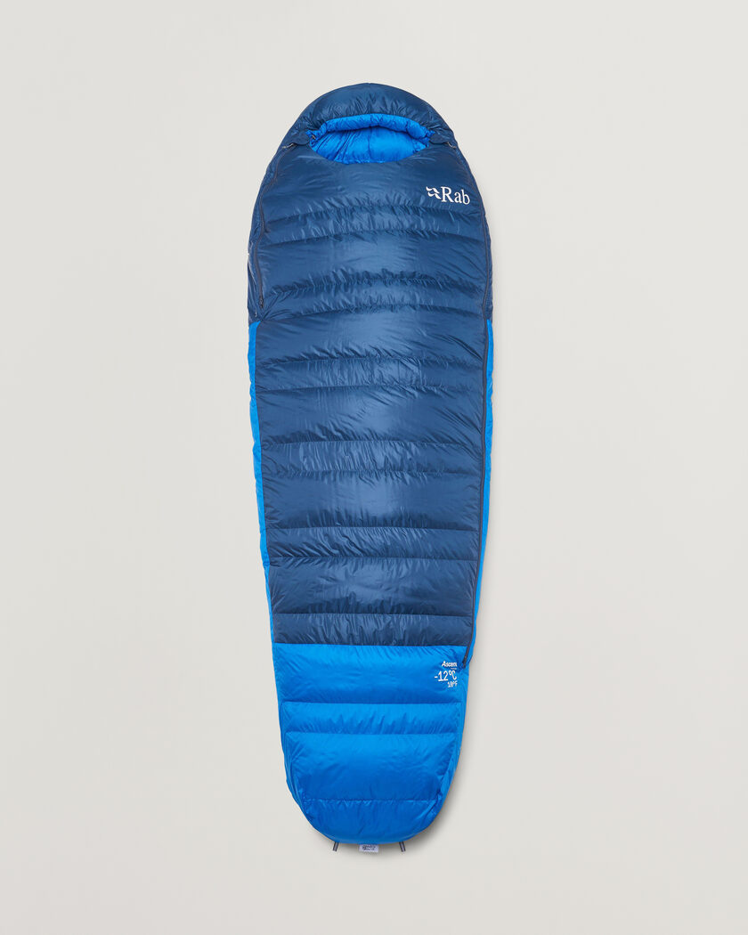  Rab Ascent -12 Sleeping Bag Regular Tempest Blue/Maya Blue – Blauw