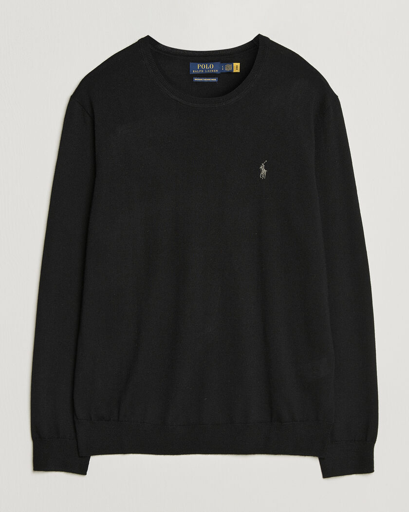 Polo Ralph Lauren Long Sleeve Pullover Polo Black – Zwart