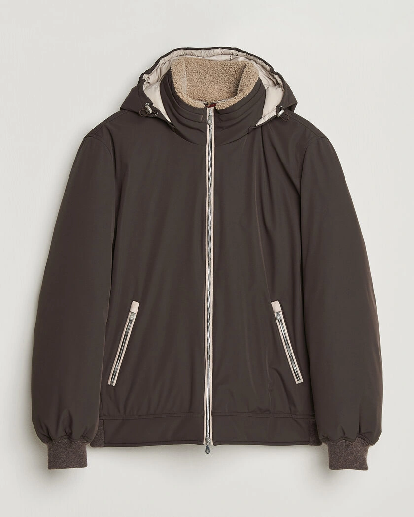 Brunello Cucinelli Padded Jacket Dark Brown – Bruin