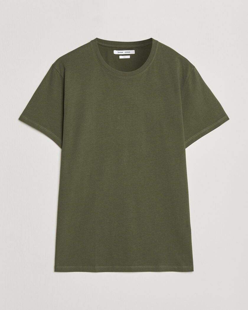 Samsøe Samsøe Kronos Cotton T-Shirt Forest Night – Groen