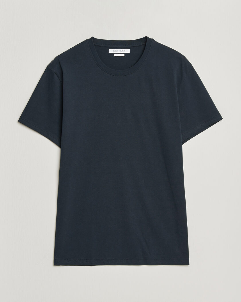 Samsøe Samsøe Kronos Cotton T-Shirt Salute Navy – Blauw