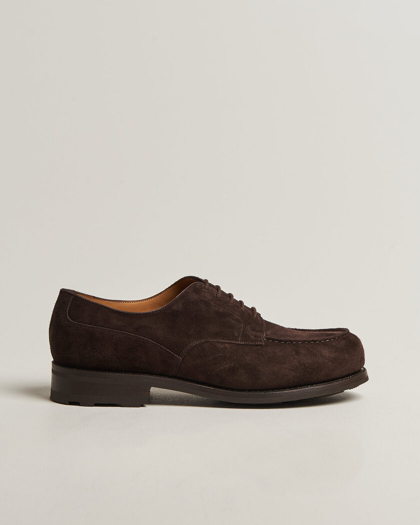 J.M. Weston Golf Derby Dark Brown Suede – Bruin