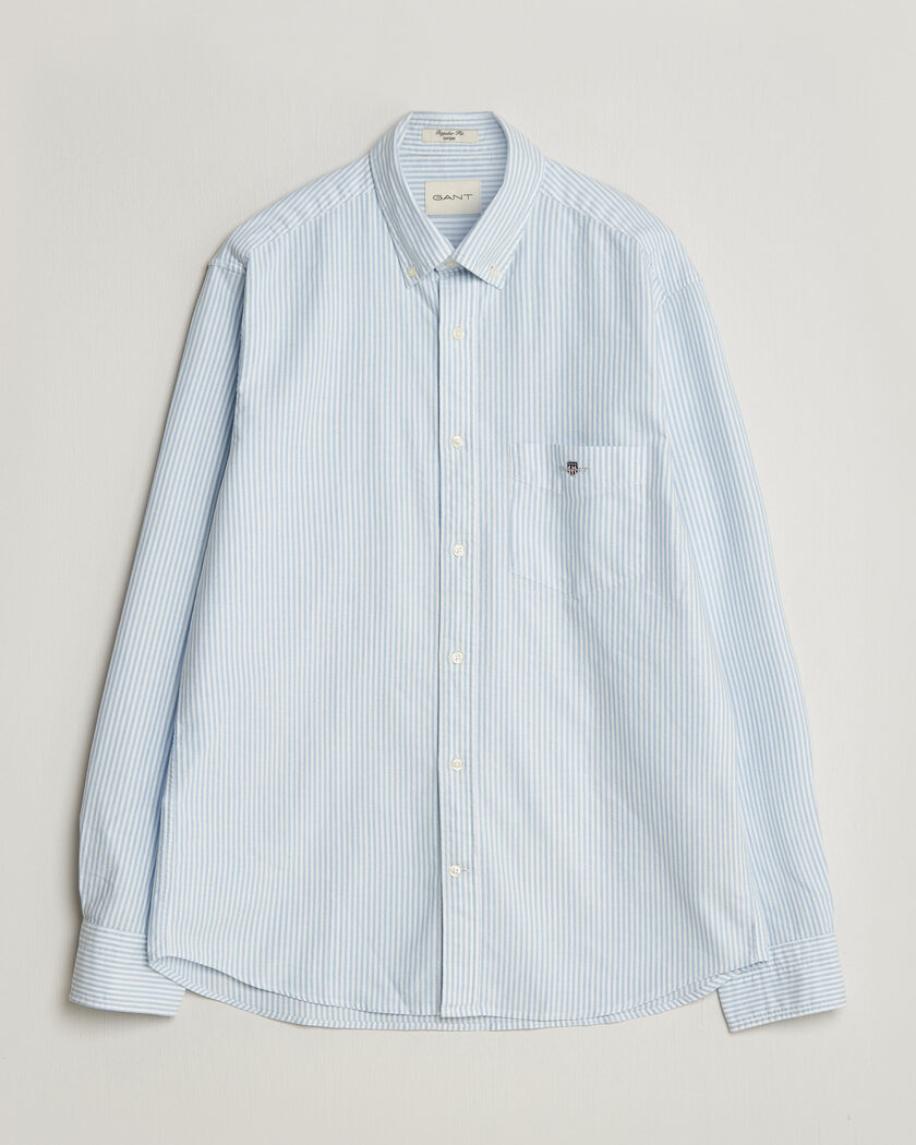 Gant Regular Fit Striped Oxford Shirt College Blue – Blauw