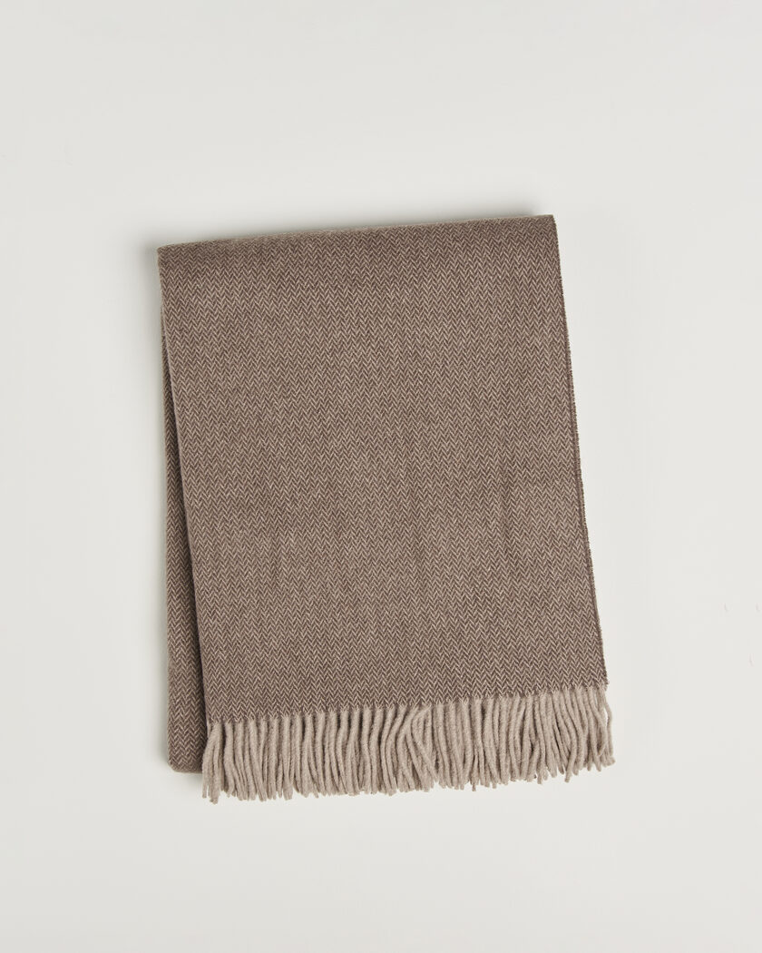 Ralph Lauren Home Jax Wool/Cashmere Throw Blanket Chocolate Brown – Bruin