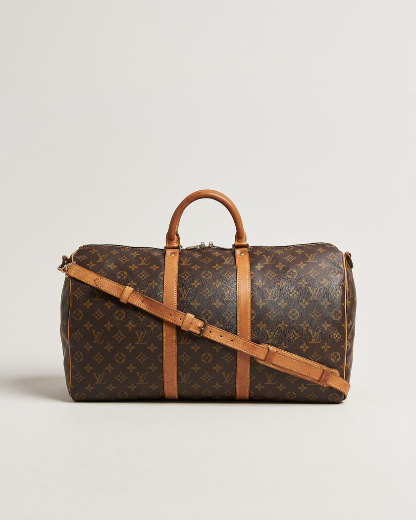Louis Vuitton Pre-Owned Keepall 50 Bandoulière Monogram – Bruin