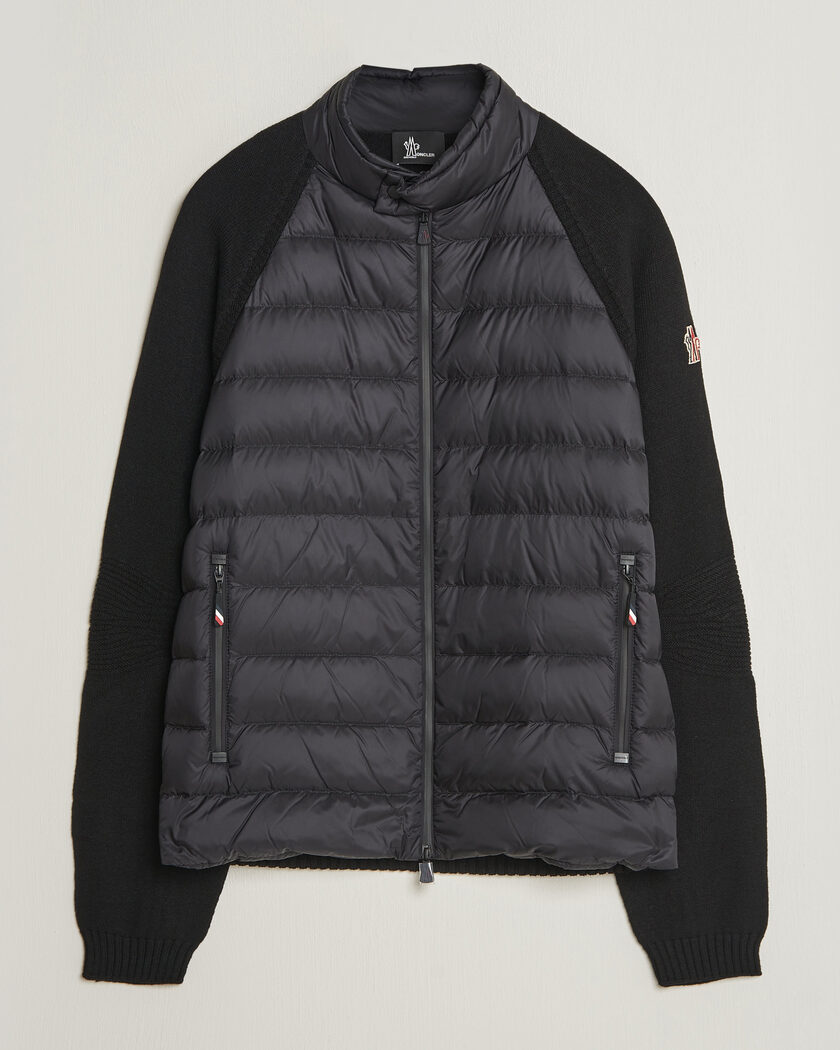 Moncler Grenoble Padded Hybrid Cardigan Black – Zwart