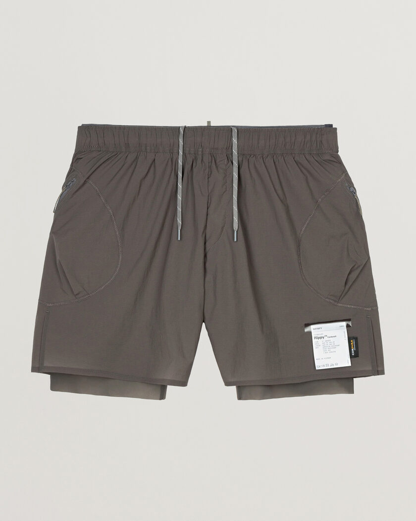 Satisfy Rippy Cordura 5 Inch Shorts Subterranean – Grijs