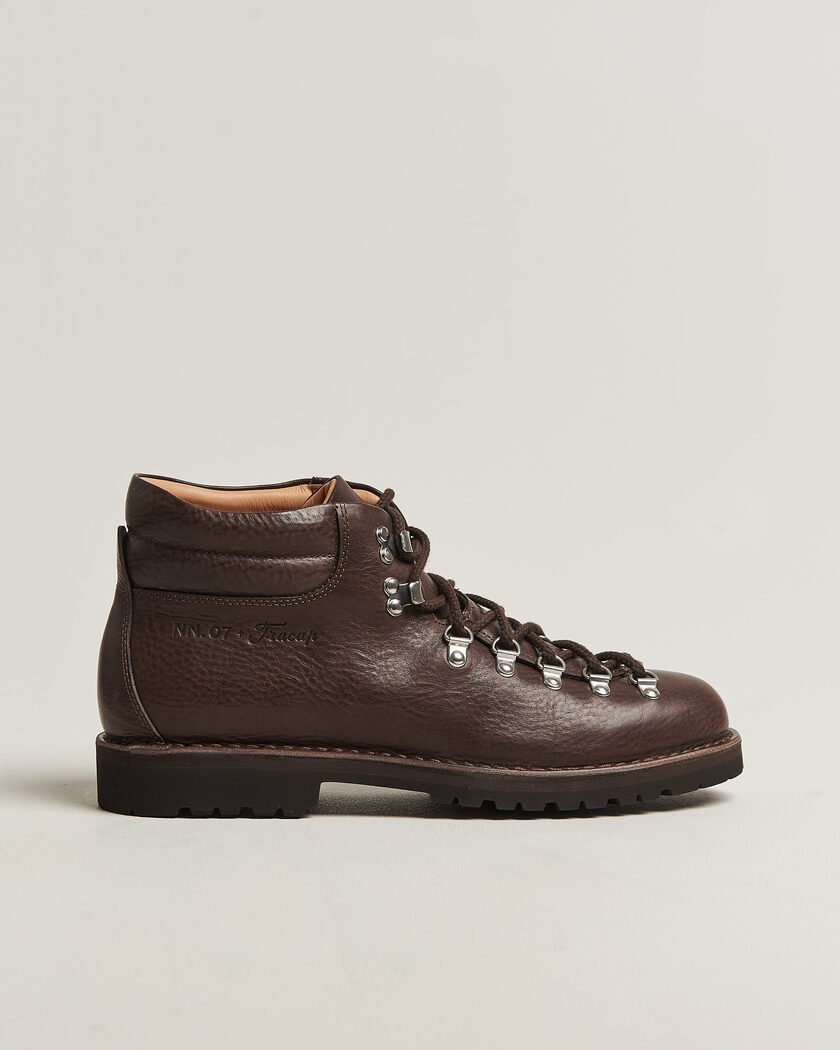 NN07 Fracap M127 Grained Leather Boot Dark Brown – Bruin