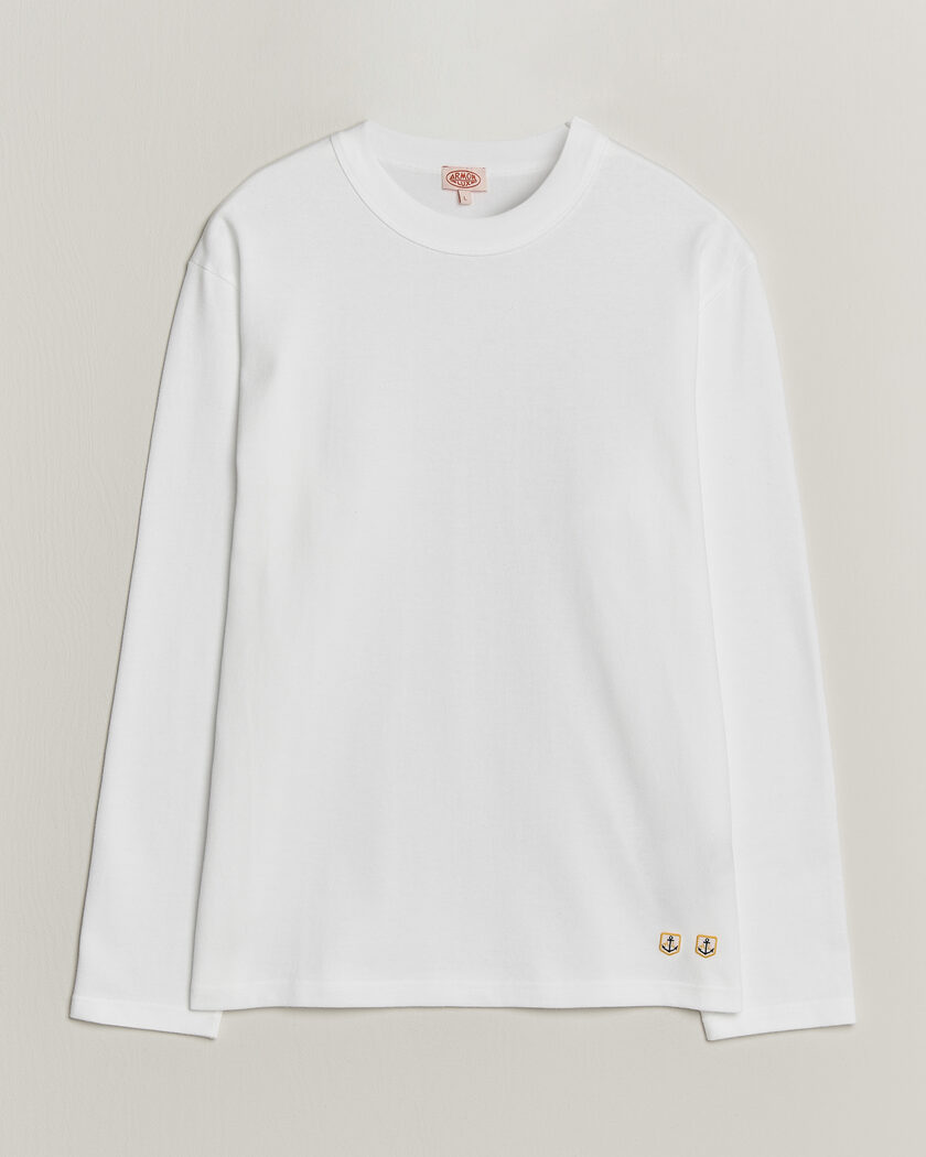 Armor-lux Heritage Long Sleeve Cotton T-Shirt White – Wit
