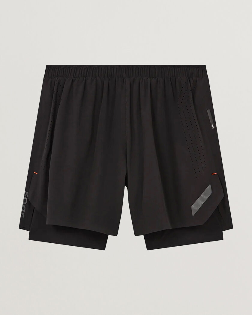 SOAR Running Dual Run Shorts Black – Zwart