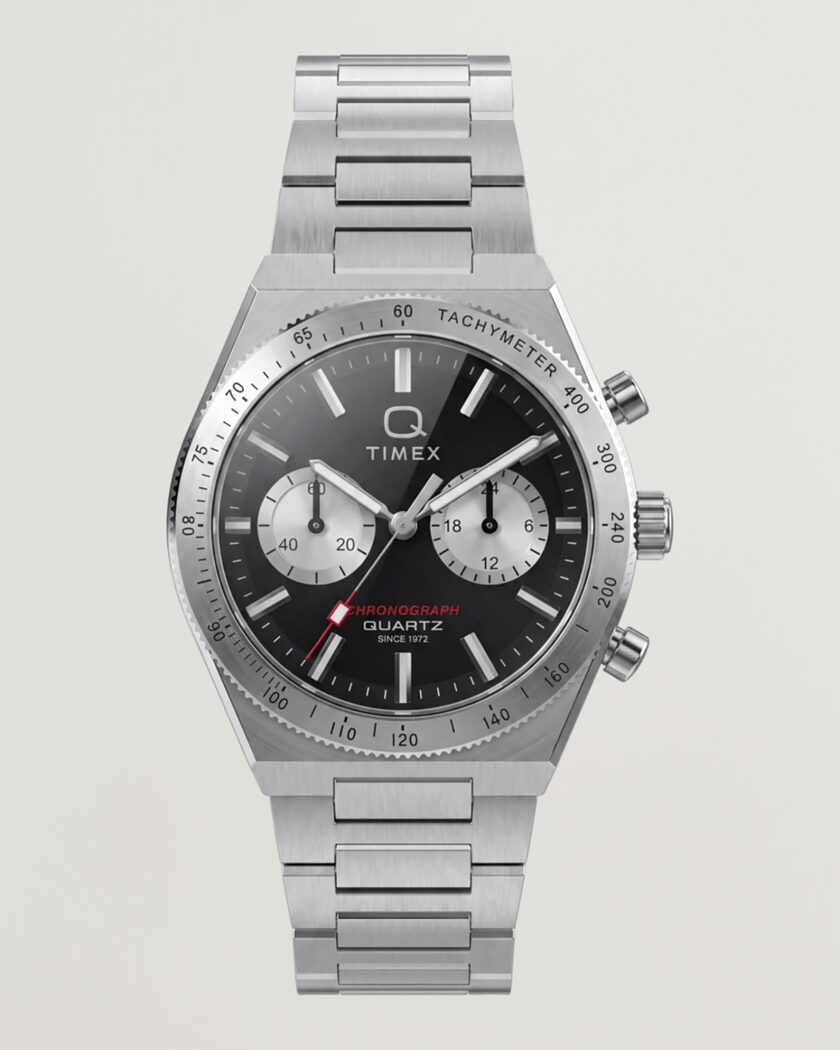 Timex Q Continental Chronograph 36mm Black Dial – Zwart