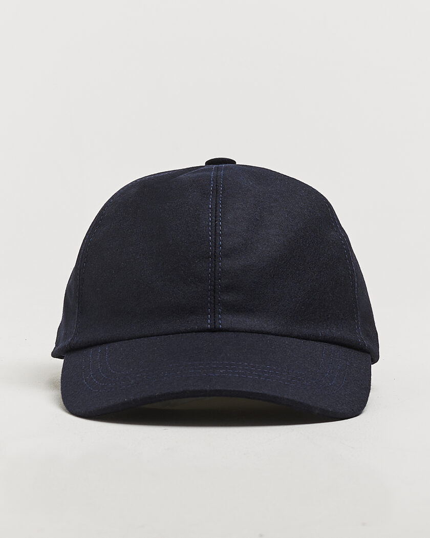 Wigéns Wool/Cashmere Baseball Cap Navy – Blauw
