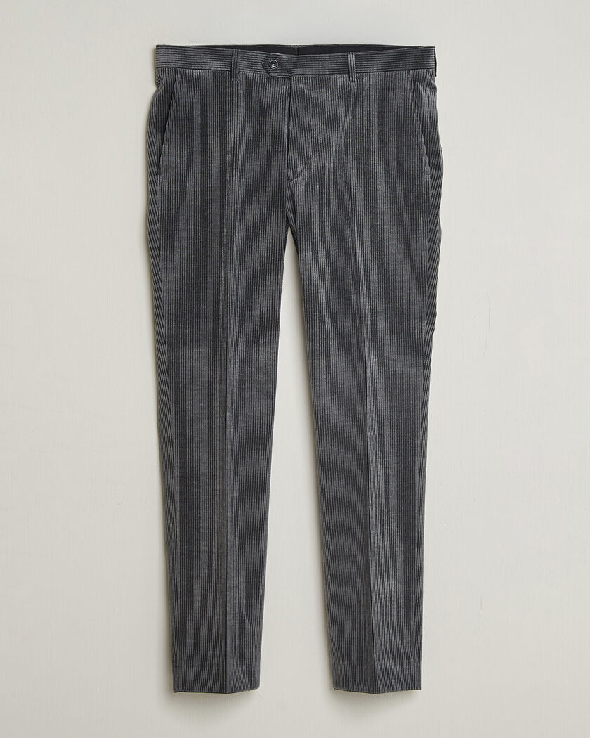 Oscar Jacobson Dandy Corduroy Trousers Grey – Grijs