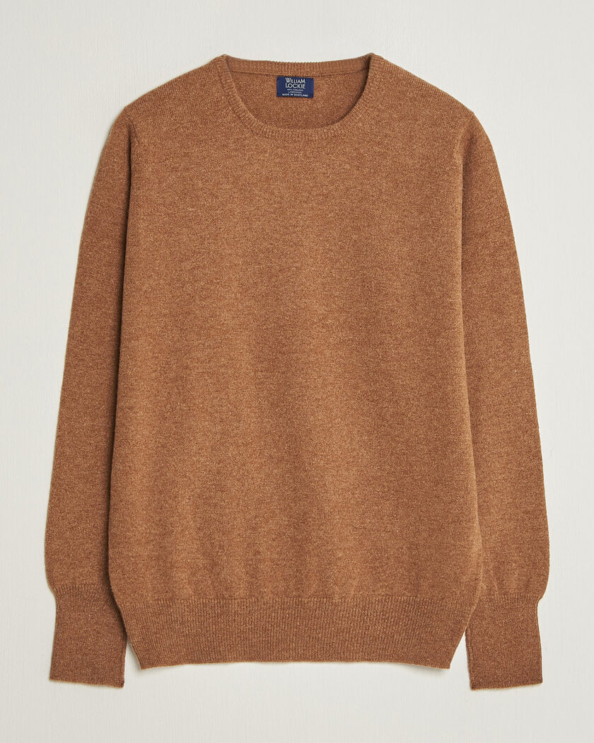 William Lockie Rob Lambswool Crewneck Driftwood – Bruin